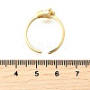 Ocean Theme Brass Micro Pave Cubic Zirconia Cuff Rings for Women LS-RJEW-F184-17D-G-5
