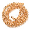 Transparent Electroplate Glass Beads Strands LS-GLAA-F029-3mm-C18-2