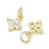 Rack Plating Brass Micro Pave Cubic Zirconia Pendants LS-KK-H509-13G-2