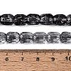 Transparent Crackle Glass Beads Strands GLAA-Q108-04A-01-4