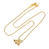 Brass Pave Colorful Cubic Zirconia Pendant Box Chain Adjustable Slider Necklaces LS-NJEW-D348-03B-G-4