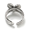 304 Stainless Steel Open Cuff Rings RJEW-C079-08P-4