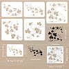 5Pcs 5 Styles PET Hollow Out Drawing Painting Stencils DIY-WH0394-0006-2