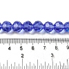 Electroplate Transparent Glass Beads Strands EGLA-A035-T10mm-L14-4