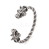 Viking 304 Stainless Steel Open Cuff Bangles for Men BJEW-U001-07A-G-1