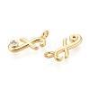 Brass Micro Pave Cubic Zirconia Charms KK-N263-97G-F-2