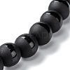 Frosted Glass Beads Stretch Bracelets BJEW-I296-09B-2
