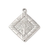 304 Stainless Steel Pendants STAS-L022-041P-1