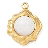 Natural White Agate Pendants STAS-K291-03B-01-1
