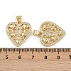 Brass Micro Pave Cubic Zirconia Pendants ZIRC-I367-07G-17-3