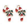 Christmas Theme Alloy Enamel Pendants ENAM-T020-10K-2