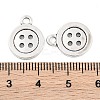 4-Hole Button Tibetan Style Zinc Alloy Charms TIBEP-R334-167AS-RS-2