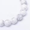 Round Natural Howlite Bead Strands G-R345-10mm-18-2