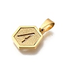 304 Stainless Steel Charms LS-STAS-H227-01G-A-2