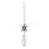Alloy Rhinestones & Glass Charm Suncatchers HJEW-E013-01G-E-1