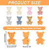 160Pcs 8 Colors Resin Cabochons AJEW-HY0001-40-2