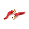 Brass Enamel Pendants KK-G416-54-3