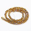 Electroplate Transparent Glass Beads Strands EGLA-A034-T8mm-R01-2