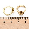 Rose Brass Hoop Earrings EJEW-Z102-03G-5