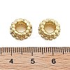 Brass Micro Pave Cubic Zirconia European Beads KK-Q006-47G-3