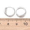Fireworks 925 Sterling Silver Micro Pave Clear Cubic Zirconia Hoop Earrings EJEW-K317-02P-5