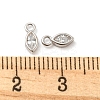 Real Platinum Plated Rhodium Plated 925 Sterling Silver Charms STER-K176-03B-P-4