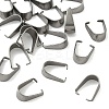 Tarnish Resistant 201 Stainless Steel Snap on Bails STAS-Q007-1-1