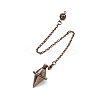 Brass Cable Chain Pointed Dowsing Pendulums HJEW-D004-04R-2