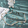 480Pcs 6 Style Spray Painted CCB Plastic Linking Rings CCB-HY0001-06-3