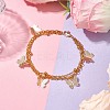 Brass Rolo Chain & Iron Cable Chain Multi-strand Bracelet BJEW-JB10405-2