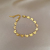 304 Stainless Steel Link Bracelets for Women FS-WGC4E47-01-3