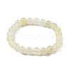 Natural New Jade Beaded Stretch Bracelets BJEW-Q692-44-8mm-3