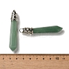 Natural Green Aventurine Pointed Big Pendants G-Z055-01P-02-3