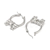 Brass Hoop Earrings for Women EJEW-F344-01P-02-2