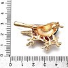 Bird Zinc Alloy Rhinstone Brooches LS-JEWB-V001-04B-3