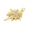 Brass Micro Pave Cubic Zirconia Pendants LS-KK-B124-08G-02-2