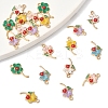 24Pcs 6 Styles Alloy Enamel Pendants FIND-FS0004-18-3
