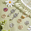 18Pcs 3 Colors 304 Stainless Steel Pendant STAS-DC0012-39-5