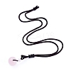 Natural Rose Quartz Pendant Necklaces NJEW-P241-A16-2