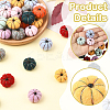36Pcs Handwork Felt Needle Felting Pumpkin Ornaments AJEW-SC0031-39B-3