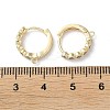 Brass Micro Pave Cubic Zirconia Hoop Earrings Findings KK-P257-04G-3