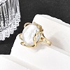 Brass Cuff Open Rings for Women RJEW-D344-02G-3