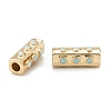 Real 18K Gold Plated Brass Tube Beads KK-A155-22G-4