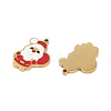 Christmas Theme Ion Plating(IP) 304 Stainless Steel Enamel Pendants STAS-Z083-07G-08-2
