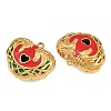 304 Stainless Steel Enamel Pendants SA-CBAF5D5-11G-2