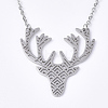 Non-Tarnish 201 Stainless Steel Pendant Necklaces LS-NJEW-T009-JN093-1-40-1