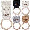 4Pcs 4 Colors Bohemian Cotton Thread Weave Towel Rack AJEW-CN0004-63-6