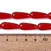Opaque Glass Beads Strands GLAA-Q113-03A-C02-4