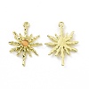 Rack Plating Alloy Cat Eye Pendants PALLOY-D007-08G-D-2