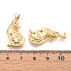 Real 18K Gold Plated Brass Micro Pave Cubic Zirconia Pendants KK-R159-36G-3